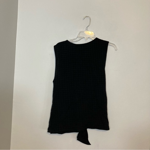 Inclan Studio Nico Top Women’s Size L Sleeveless Black Tie-front NWT Retail $192 - Picture 3 of 10
